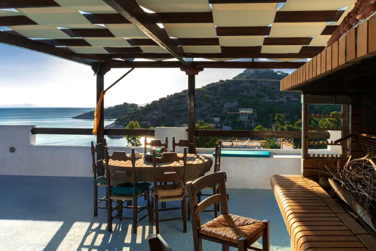 Saronic Seafront Villa Đảo Đảo Salamis Ngoại thất bức ảnh