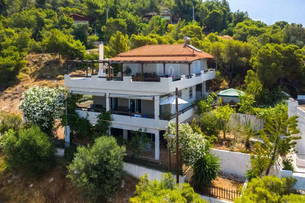 Saronic Seafront Villa Đảo Đảo Salamis Ngoại thất bức ảnh
