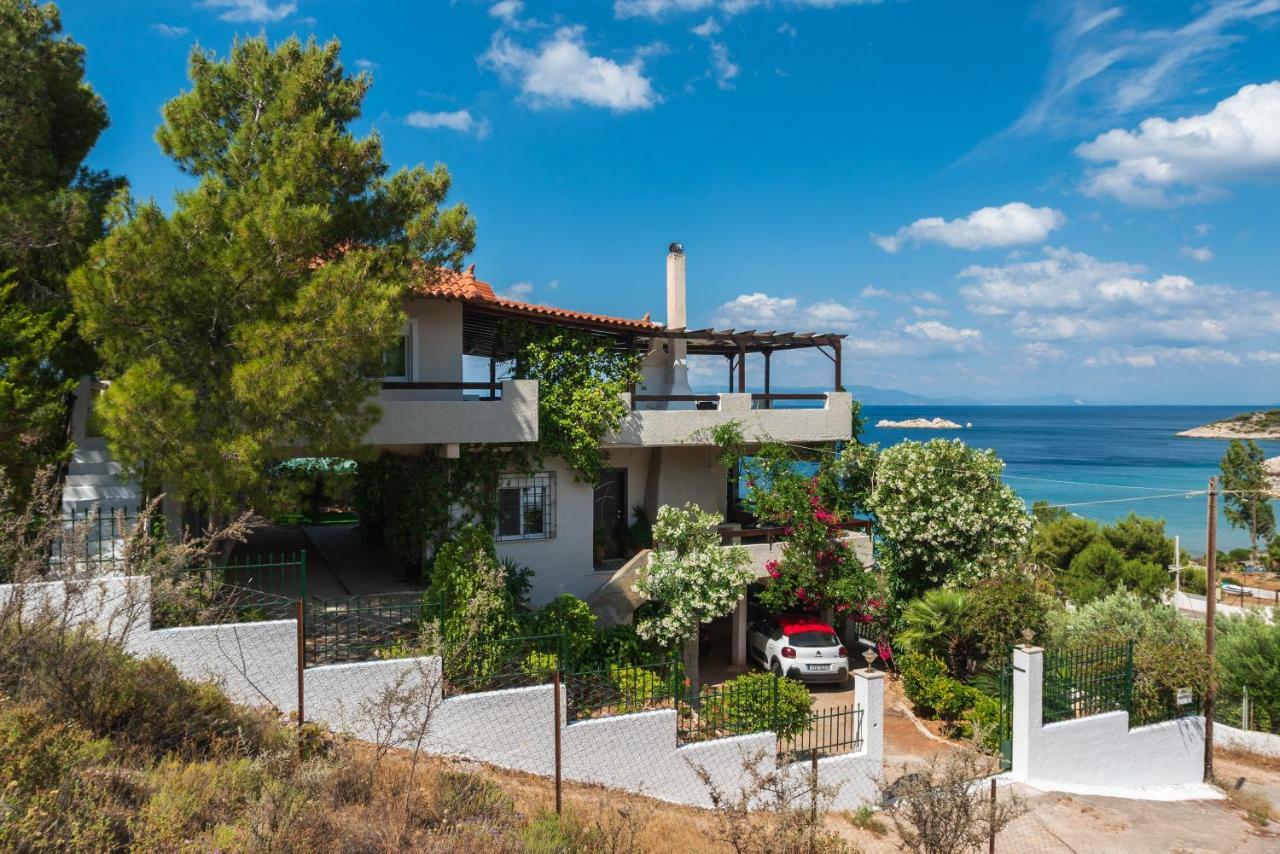 Saronic Seafront Villa Đảo Đảo Salamis Ngoại thất bức ảnh